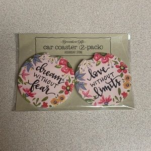 Brownlow gifts car coaster 2-pack